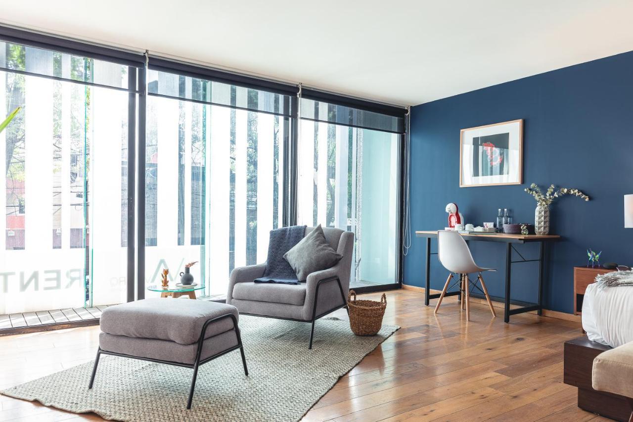 Casai Bright Designer Studio With Balcony In Polanco เม็กซิโกซิตี้ ภายนอก รูปภาพ